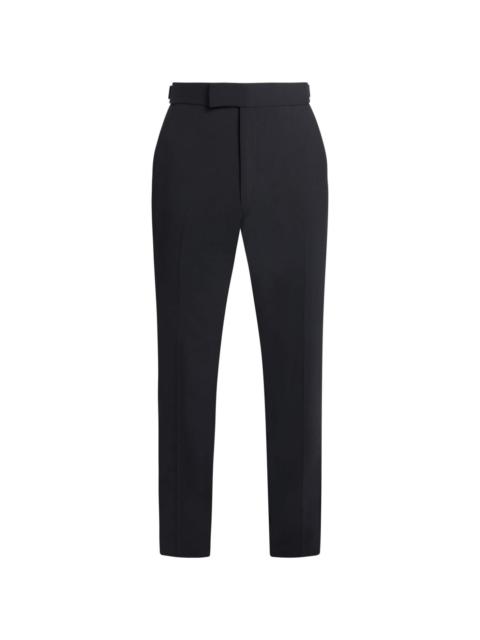 straight-leg tailored trousers