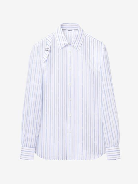 Alexander McQueen Skull Stripe Harness Shirt