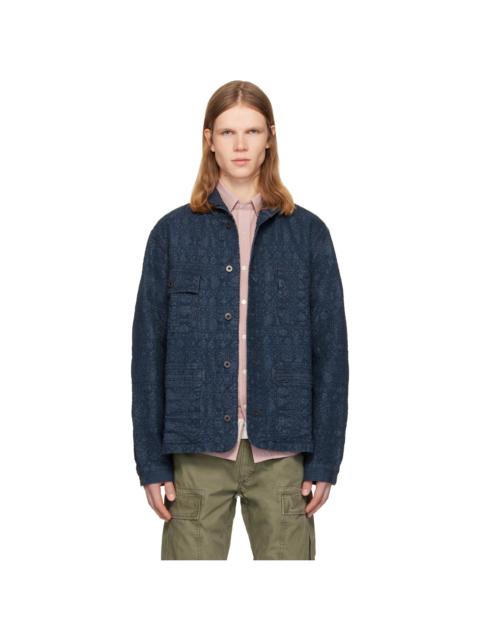 RRL by Ralph Lauren Navy Indigo Deck Sport Shirt Jacket