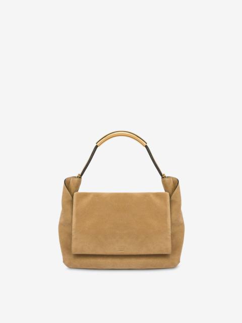 Moschino BRAIDED SUEDE HANDLE ME BAG
