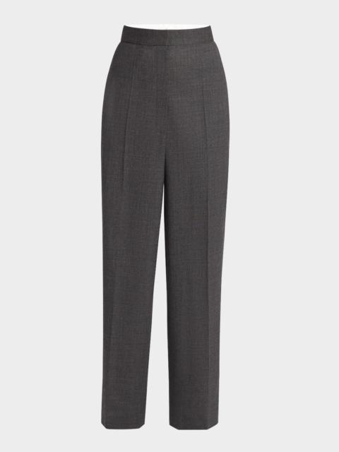 The Row Gordon Wide Leg Wool Pants