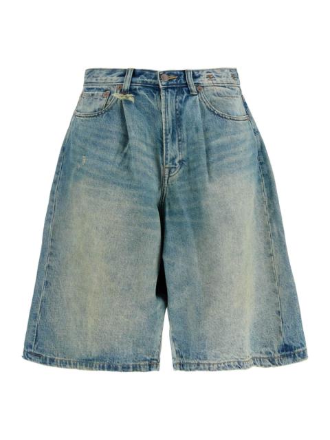 DENIM BAGGY BERMUDA SHORTS