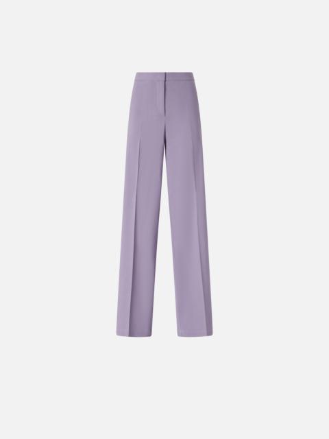 PINKO STRETCH LINEN TROUSERS WITH CREASE