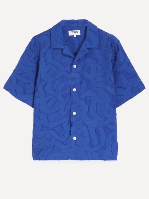 Wax London Curzon Jacquard Short-Sleeve Shirt