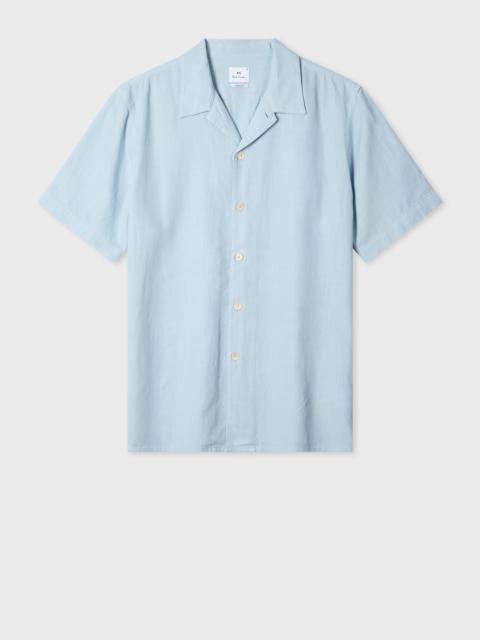 Paul Smith Casual-Fit Light Blue Lyocell-Cotton Shirt