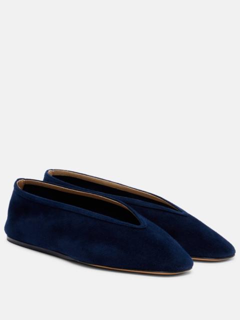 LE MONDE BÉRYL Luna suede ballet flats