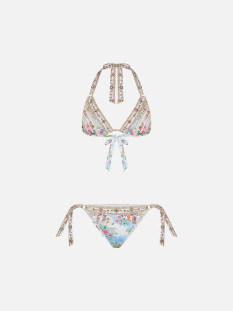 CAMILLA SOFT TIE TRI BIKINI WITH TRIMS