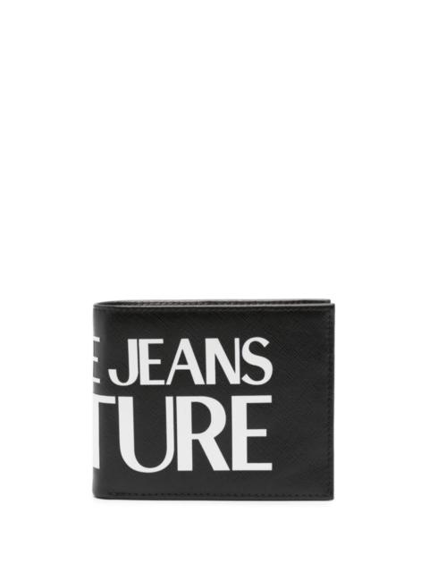 VERSACE JEANS COUTURE logo-print leather wallet