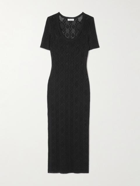 Alaïa Open-knit Midi Dress