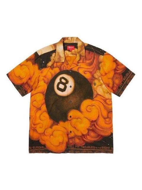 Supreme Supreme FW19 Week 12 x Martin Wong 8-Ball Rayon Shirt 'Orange' SUP-FW19-1005