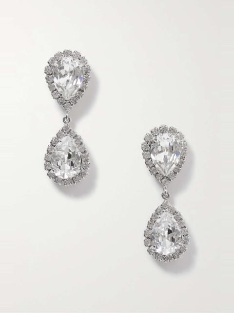 Jennifer Behr Evalina silver-tone crystal earrings