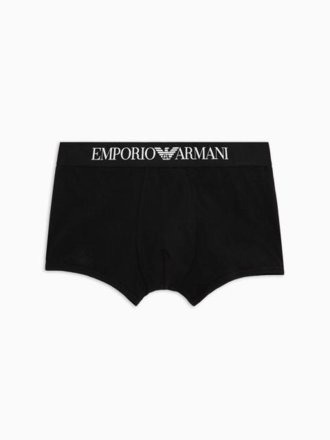 Basic boxer briefs with logo waistband