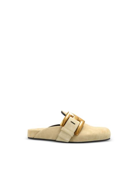 Balmain buckled flat mules