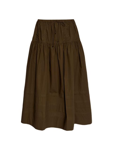 Anithia cotton midi skirt