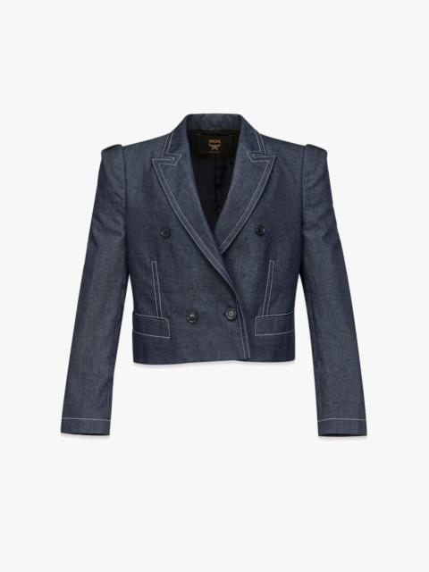 MCM Cropped Denim Blazer