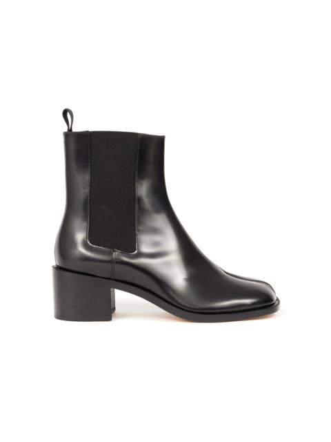 Maison Margiela Tabi City Leather Chelsea Boots black