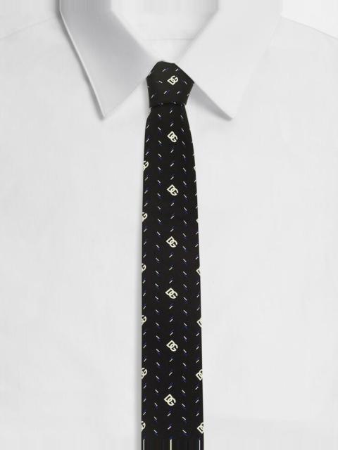 Dolce & Gabbana 6-cm silk blade tie with DG logo print