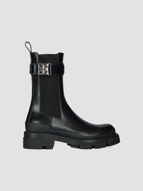 Givenchy Women's Terra Leather Chelsea Boots - Black