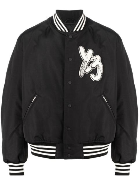 adidas logo-patch bomber jacket
