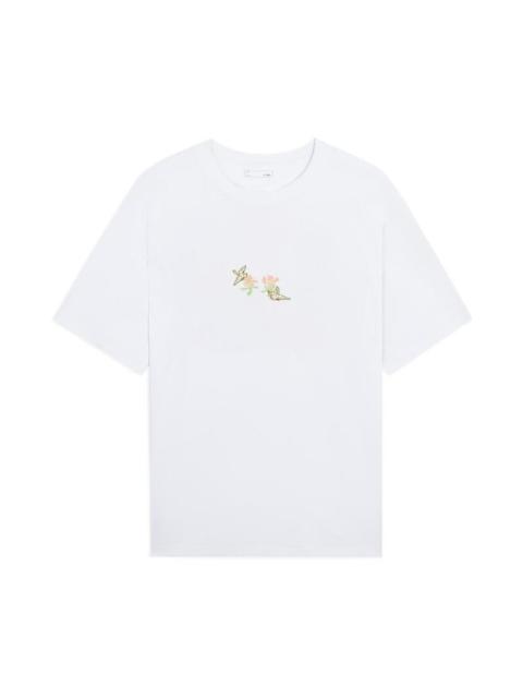 Li-Ning Li-Ning Floral Graphic T-shirt 'White' AHSS755-1