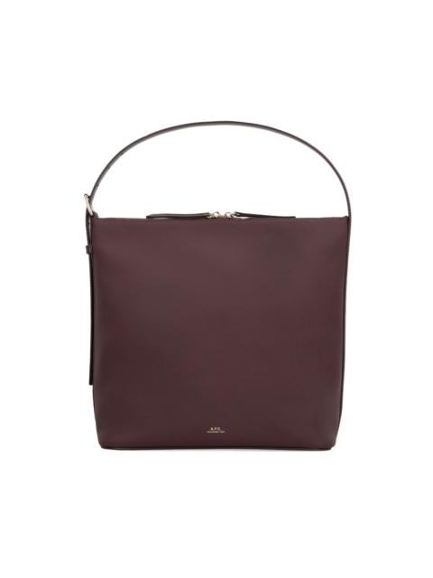 A.P.C. Vera zip-top leather shoulder bag
