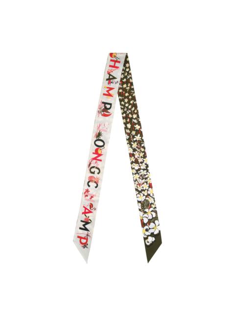 Longchamp Hawaiian Flowers Headband Khaki - OTHER