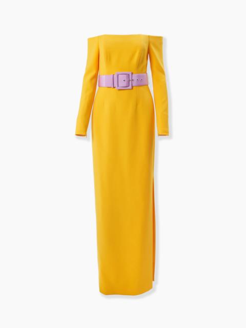 CAROLINA HERRERA Off-Shoulder Gown with Belt