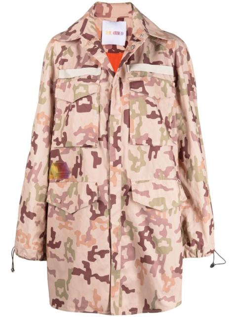 THE ATTICO camouflage-print parka