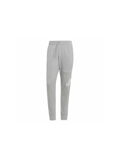 adidas adidas Essentials French Terry Tapered Cuff Logo Pants Medium Grey Heather