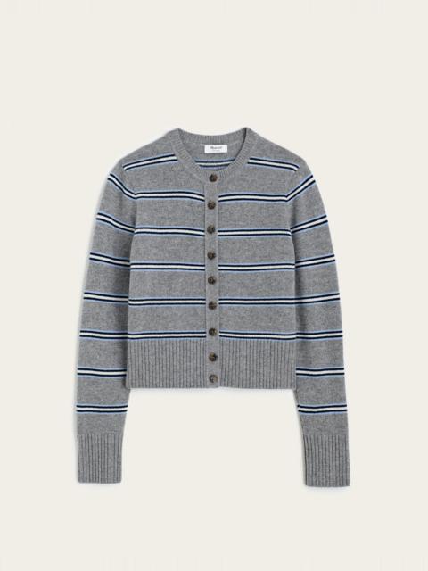 Madewell Crewneck Cardigan in 100% Cashmere
