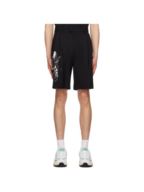 MSGM Black Pineapple Shorts