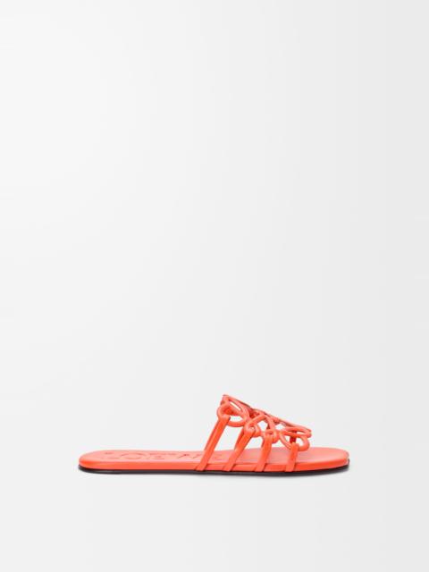 Loewe Petal Anagram slide in soft calfskin