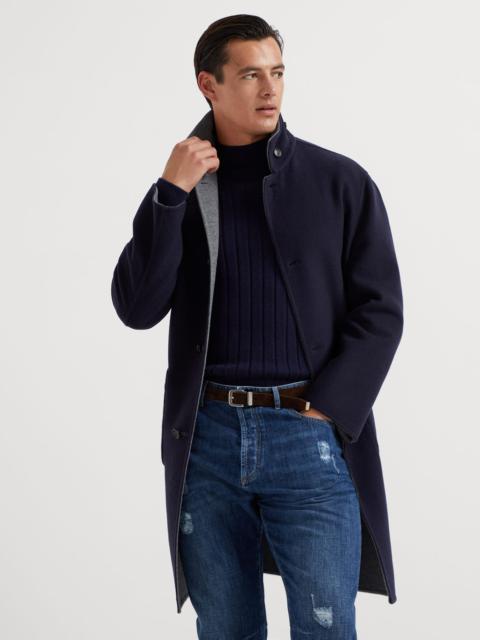 Brunello Cucinelli Hand-crafted reversible coat in cashmere double cloth