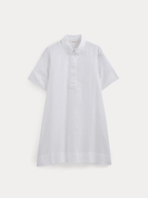 EVERLANE MINI POPOVER SHIRTDRESS IN LINEN
