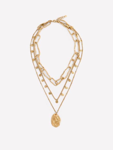 BODEN Irregular Layered Necklace-Gold Colour