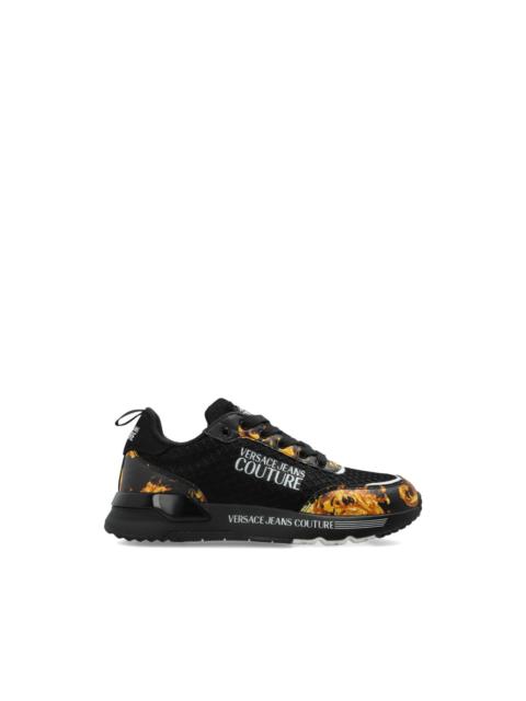 VERSACE JEANS COUTURE Barocco lace-up sneakers
