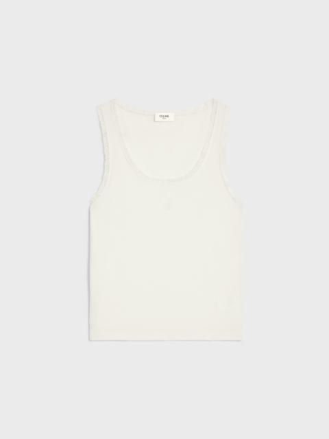CELINE tank top IN ribbed cotton and silk