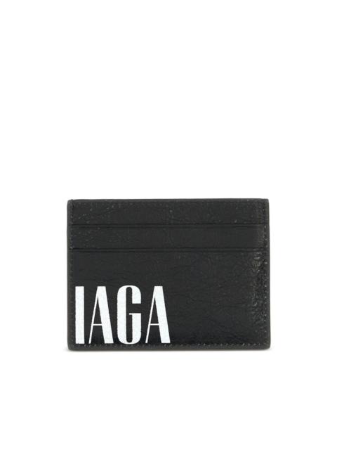 BALENCIAGA logo-print card holder