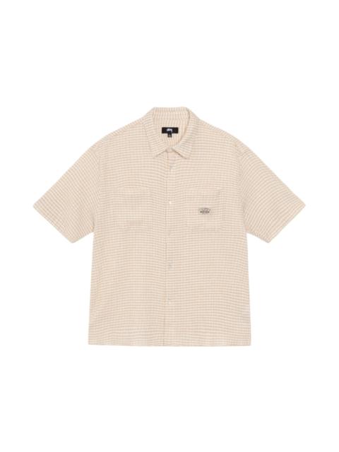 Stüssy Stussy Crinkled Check S/S Shirt Tan