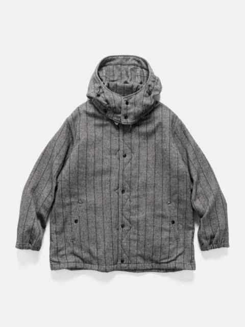 Engineered Garments Wind Breaker Wool Striped HB Dark Grey