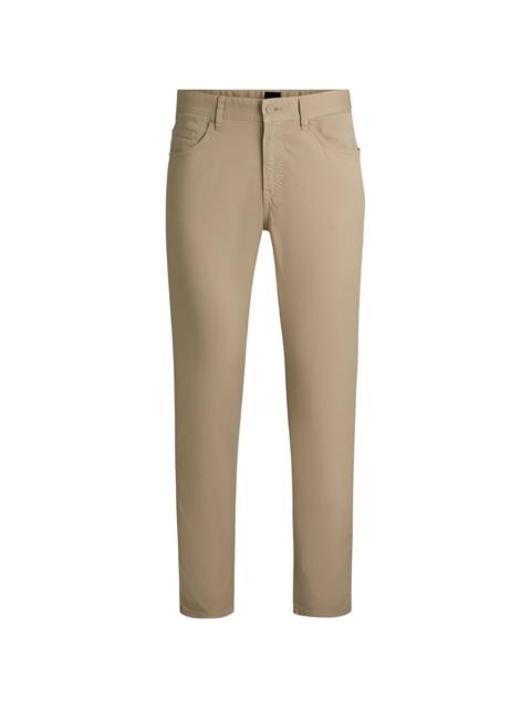 BOSS logo-patch straight trousers