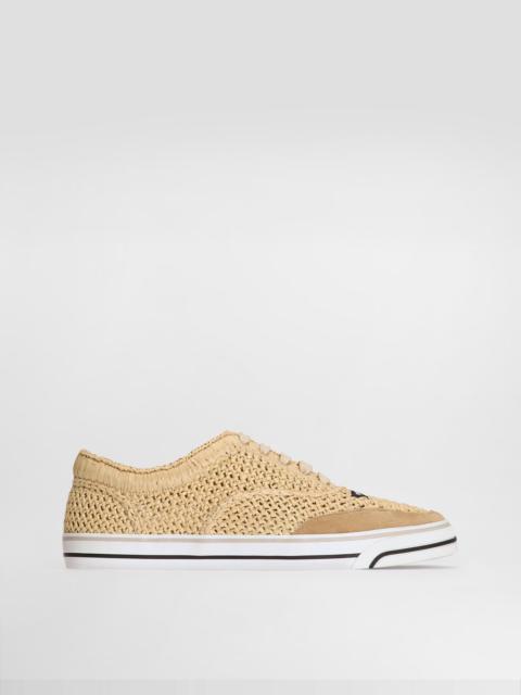 Dolce & Gabbana DG Sailing sneakers in raffia