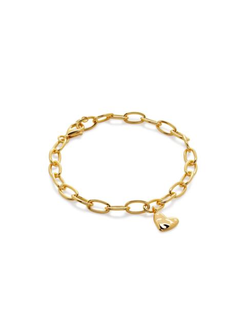 MONICA VINADER 18kt gold vermeil Heart Charm bracelet