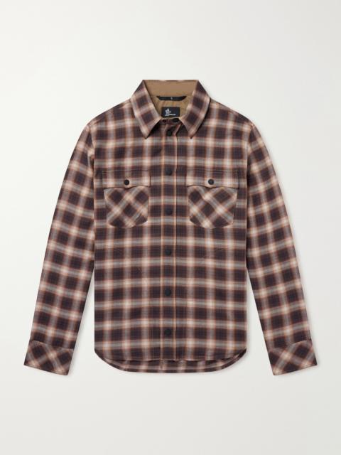 Moncler Grenoble Checked Brushed Cotton and Lyocell-Blend Shirt
