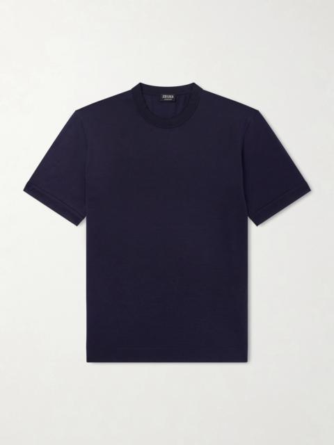 ZEGNA Cotton and Silk-Blend Jersey T-Shirt