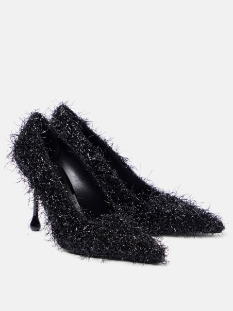 JIMMY CHOO Ixia 95 tinsel pumps