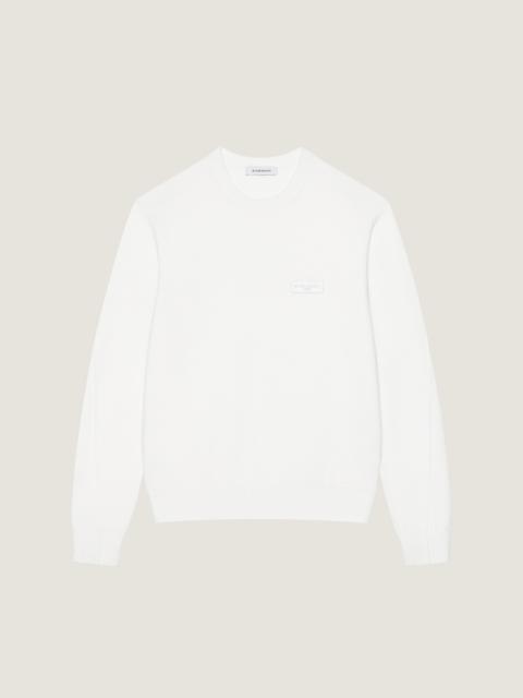 Givenchy SWEATER IN WOOL WITH GIVENCHY PARIS GROS GRAIN