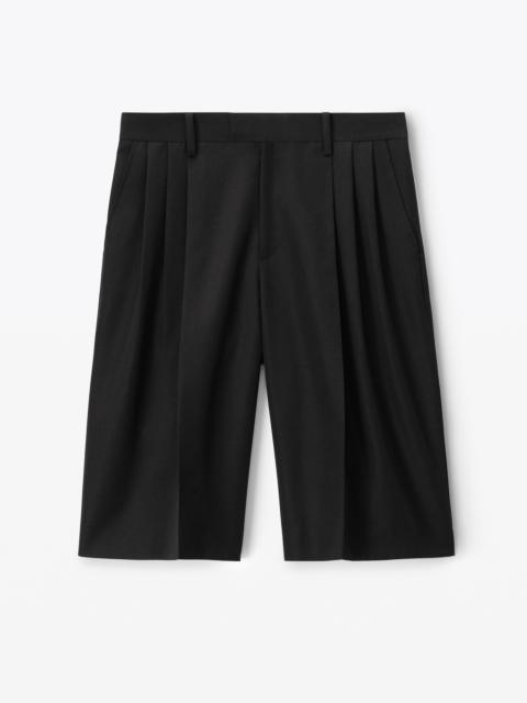 Alexander Wang THREE PLEAT TAILORED SHORT IN WOOL BLEND