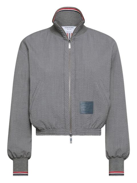 Thom Browne zip-fastening patch-detailed jacket
