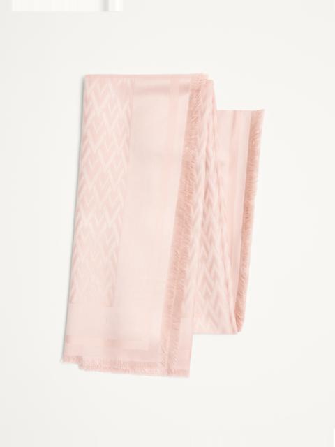 Valentino TOUTE LA V WOOL AND SILK SHAWL